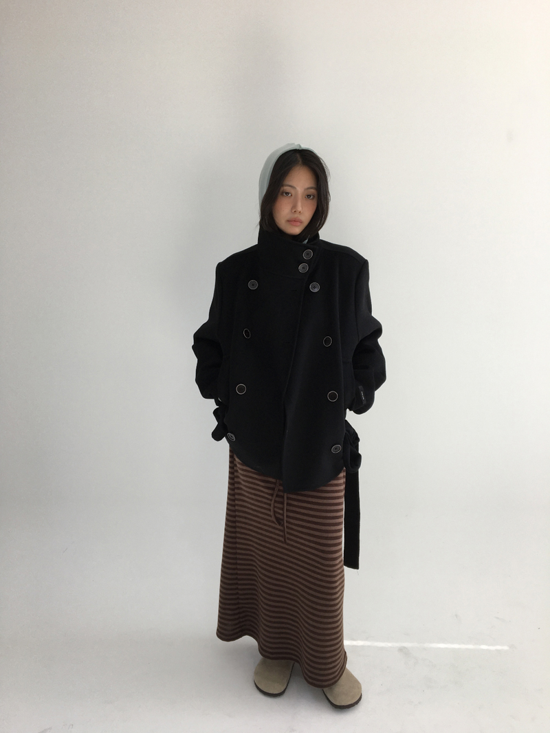 DUGGY(ダギー)の「ハショ ファンネルネック ハーフ コート (2color)(ジャケット/アウター)」