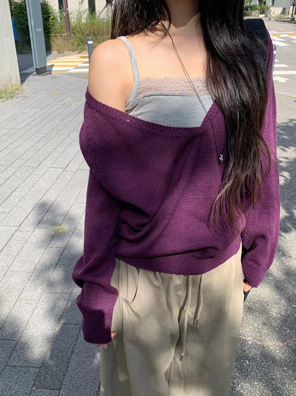 Pju Curved String Wide Banding Pants