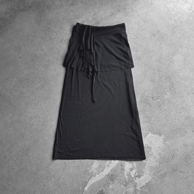 Ed Flare Layered Long Skirt