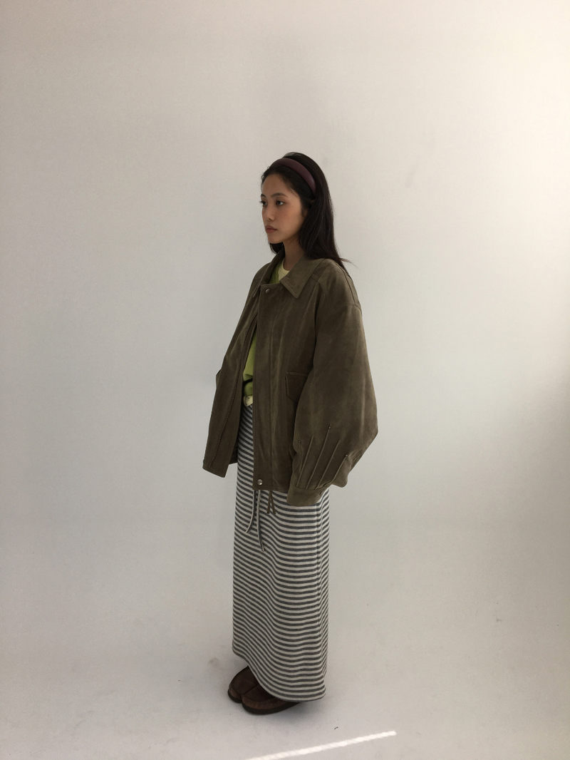 Western Suede Blouson (2color)
