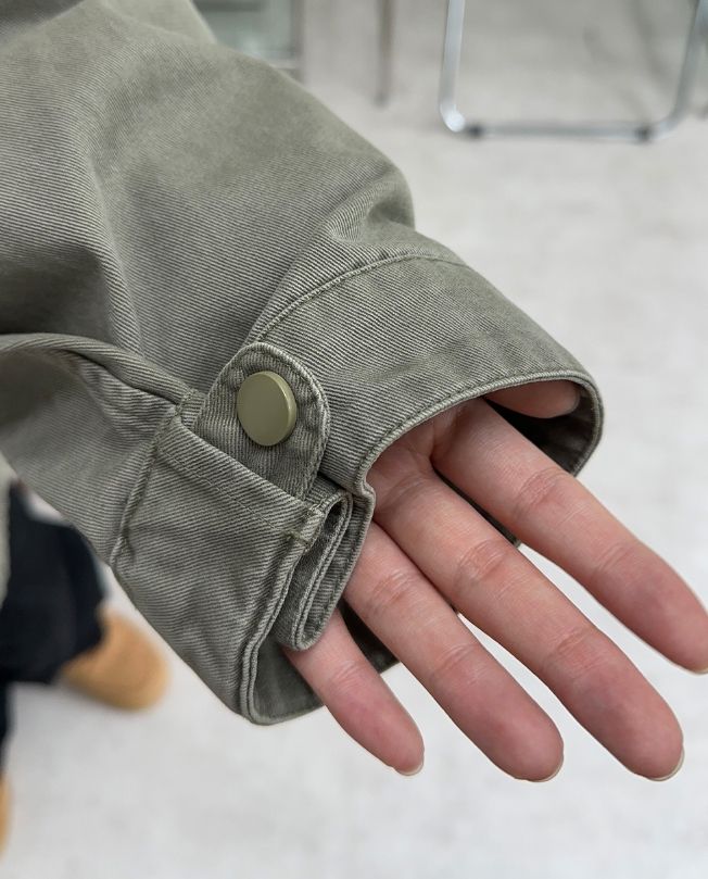 Lawn Washed Pigment Field Jacket