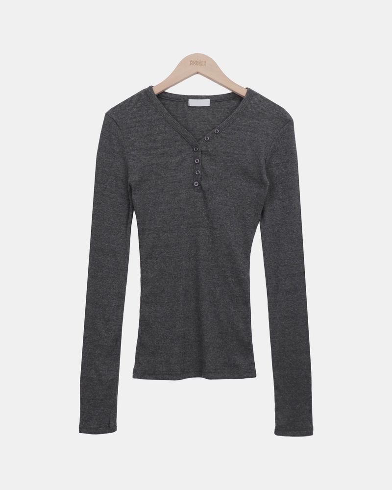 Rohan Button V-Neck Long-Sleeve T-Shirt