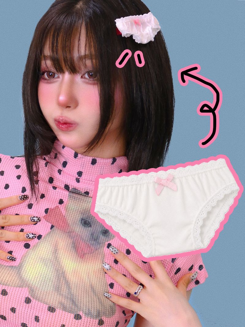 KUO（クーオ）の「[only KUO] マイ リボン パンティ ヘアピン（ヘアアクセサリー）」
