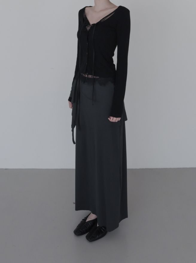 Ed Flare Layered Long Skirt