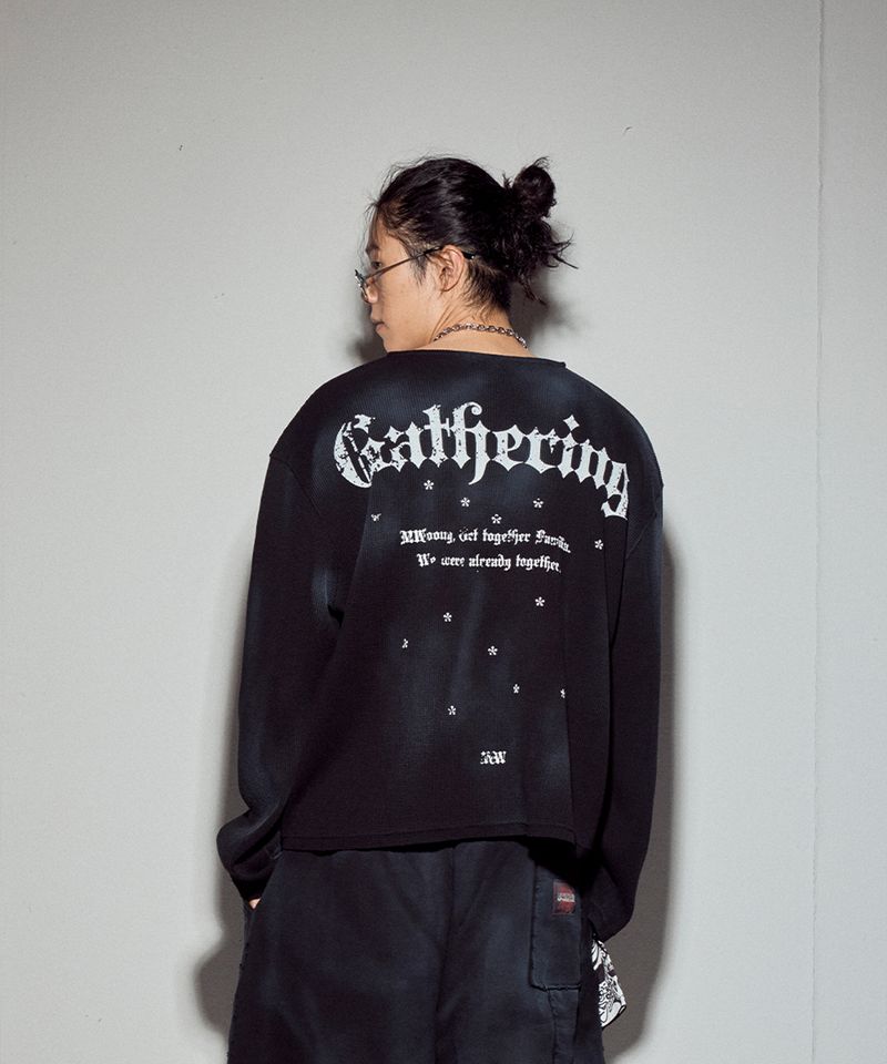 mwoong（モン）の「Gathering heavy waffle LS-BK dirty（Tops）」
