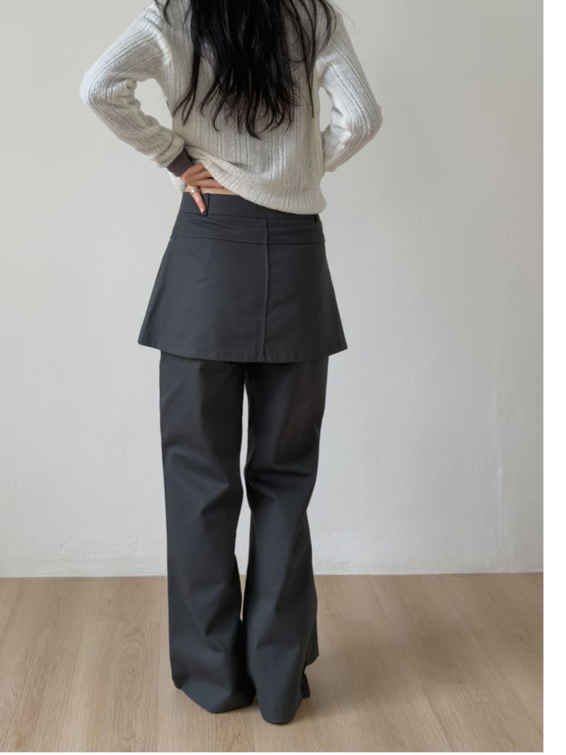 ターンズ レイヤード ブーツカット パンツ