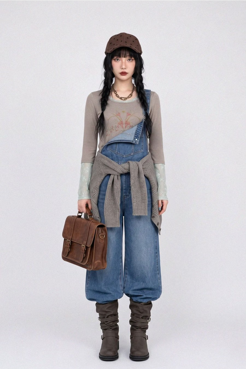 DOWNTOWN DENIM OVERALLS