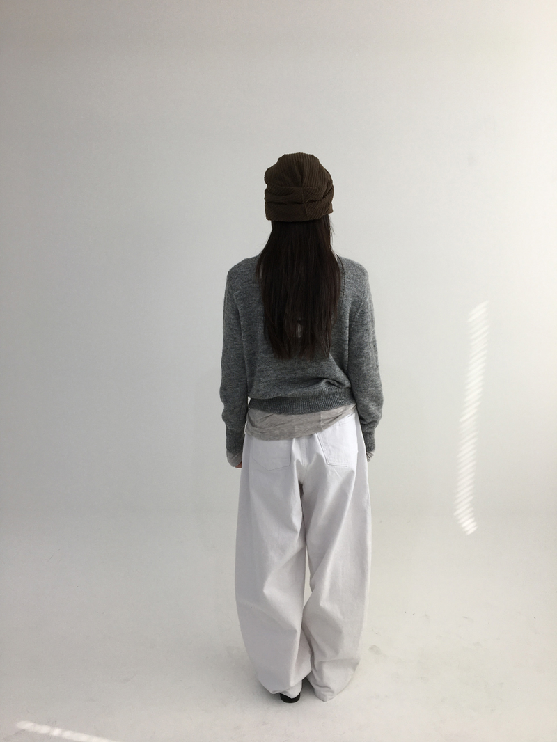 Tot Double V-Button Knit (4color)