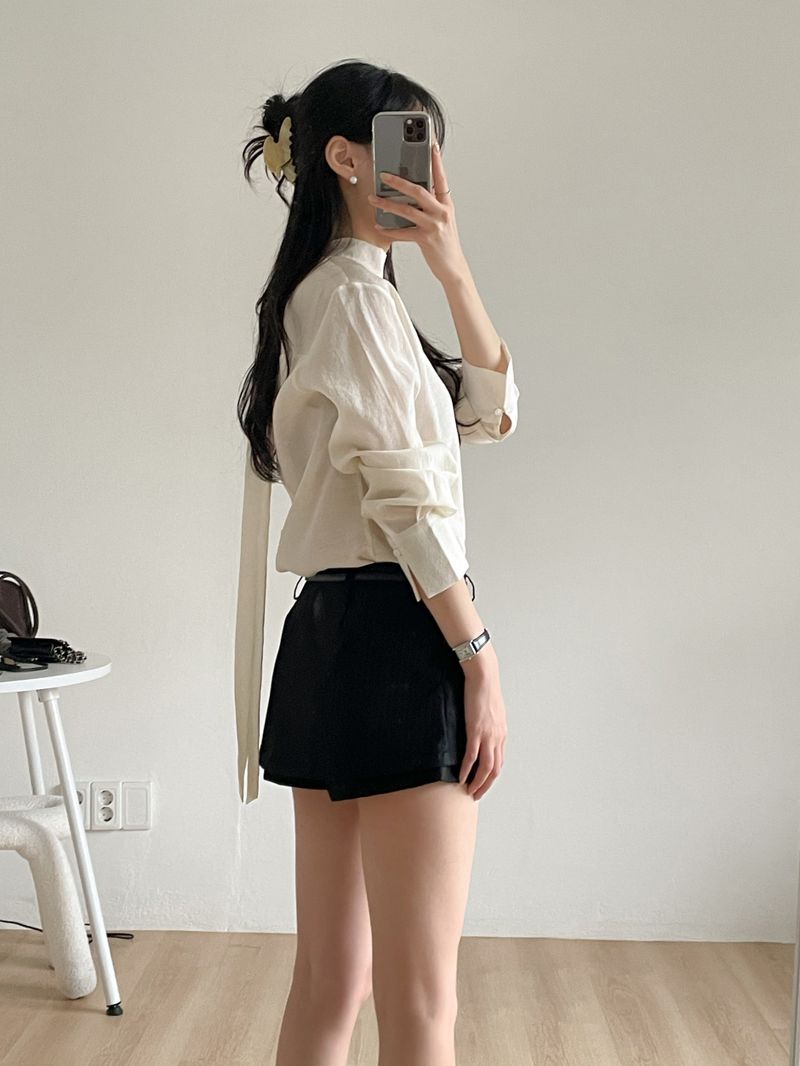 Milo Striped Layered Skirt Pants