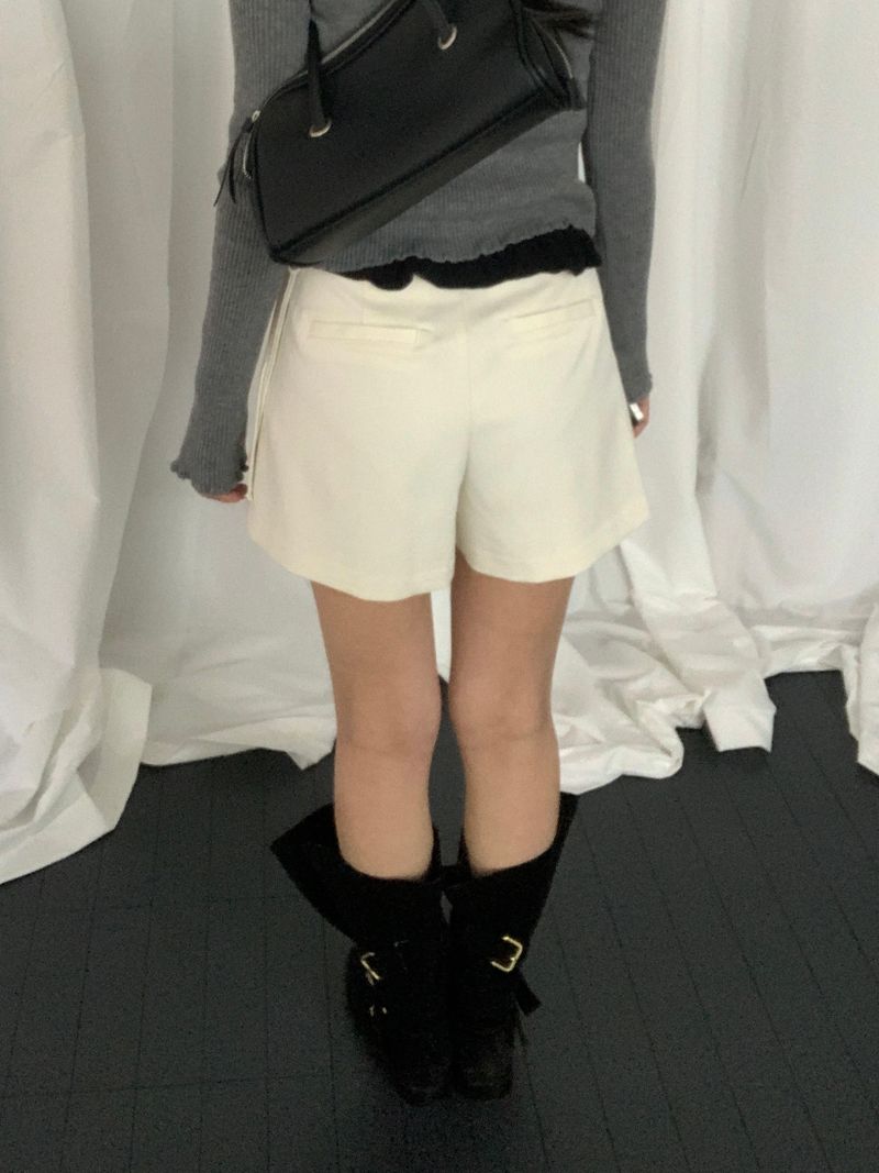 Vigent Wrap Ribbon Mini Skirt Pants