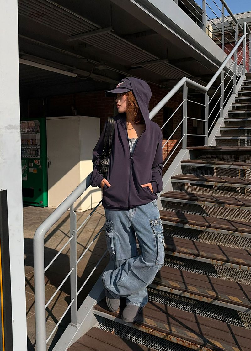 SLEEK HOOD ZIP-UP (3color)