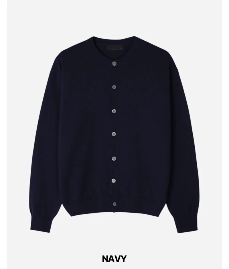 Stand Cropped Knit Cardigan