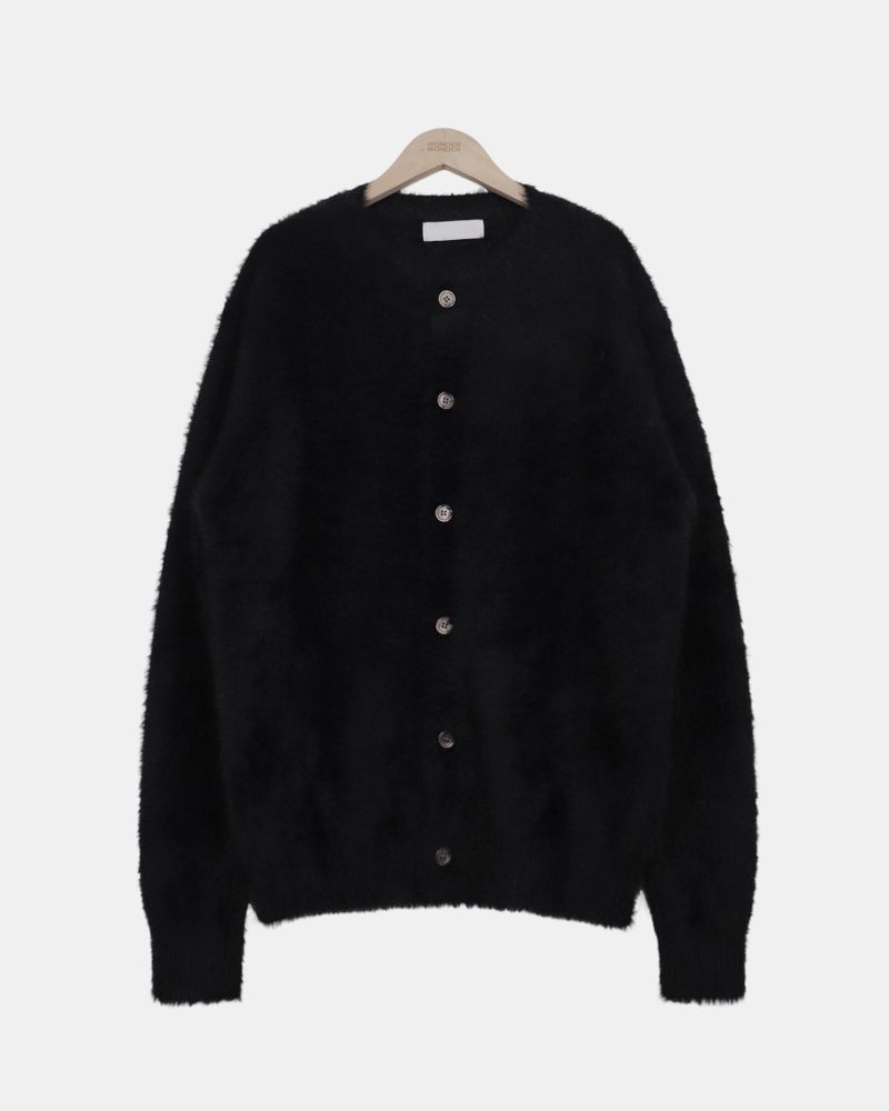 Muno Angora Round-Neck Cardigan