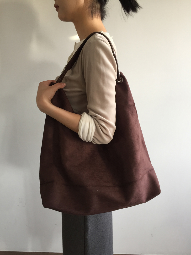 Hobos Suede Shoulder Bag (2color)