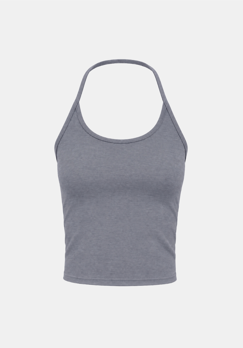 Luna Slim Halter Sleeveless Top