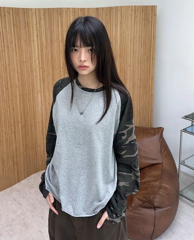 SATIIIZ（サティーズ）の「DIT Raglan Crop Long Sleeve Tee（Tops）」