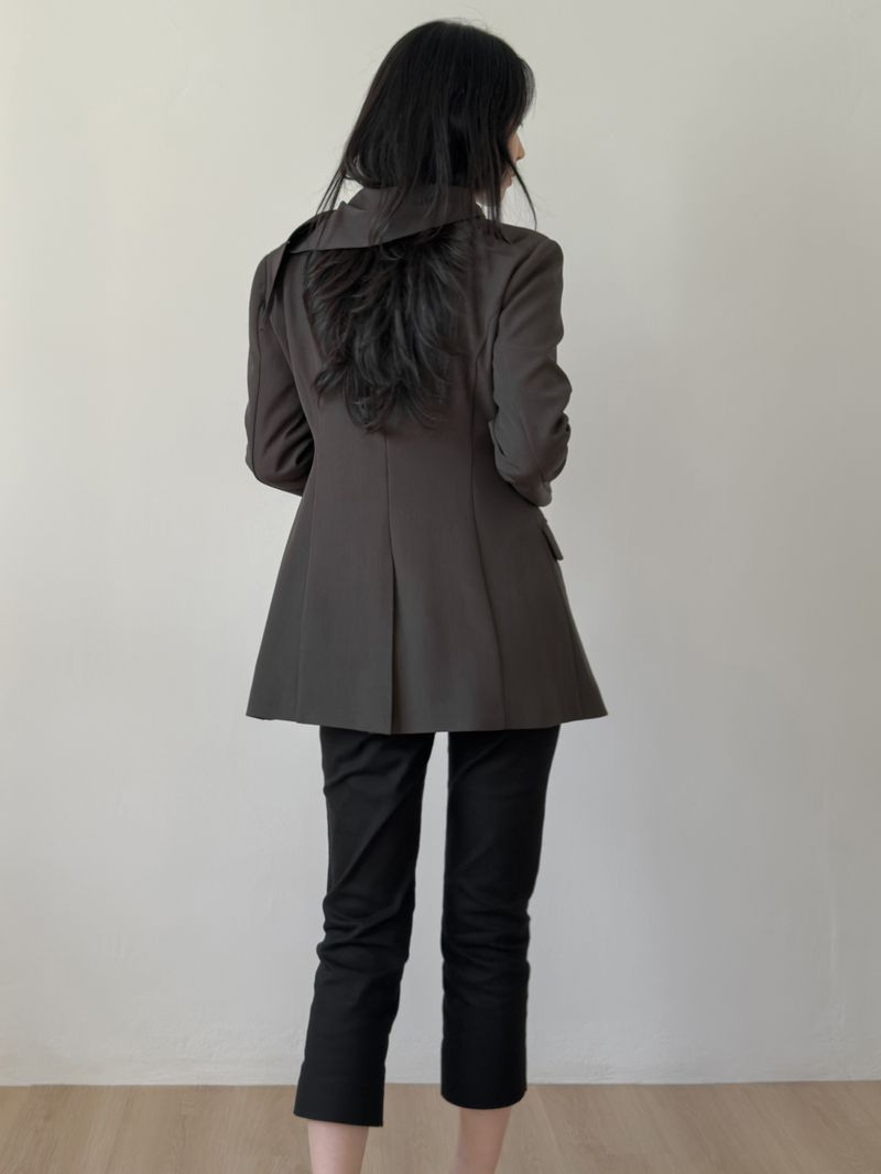 [Scarf SET] Glass Wrap Half Jacket