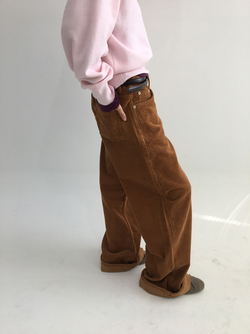 Caramel corduroy pants (3color)