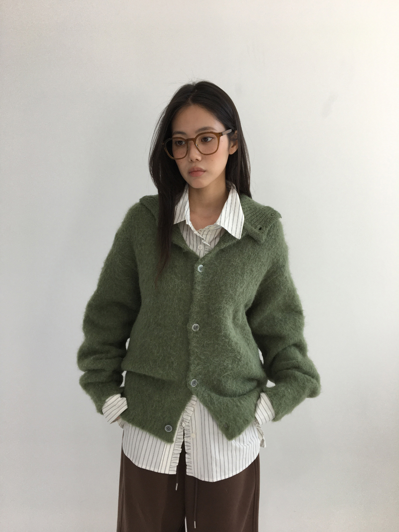 Ondes Frill Placket Shirt (2color)