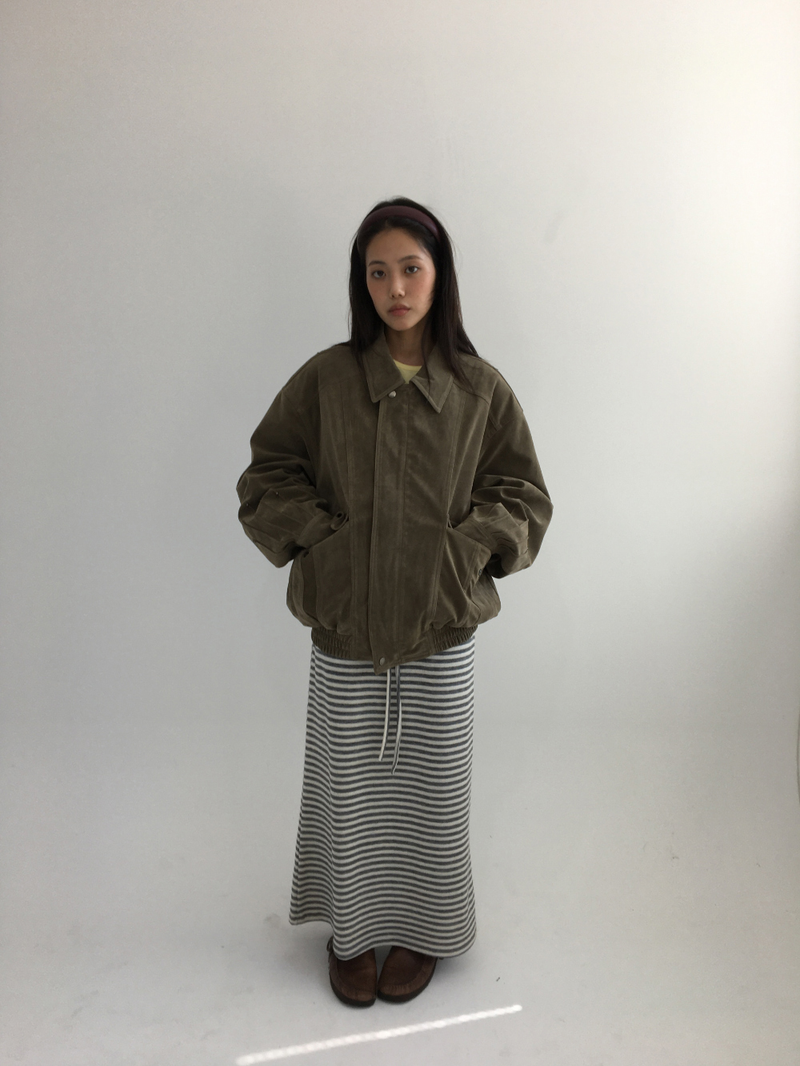 Western Suede Blouson (2color)