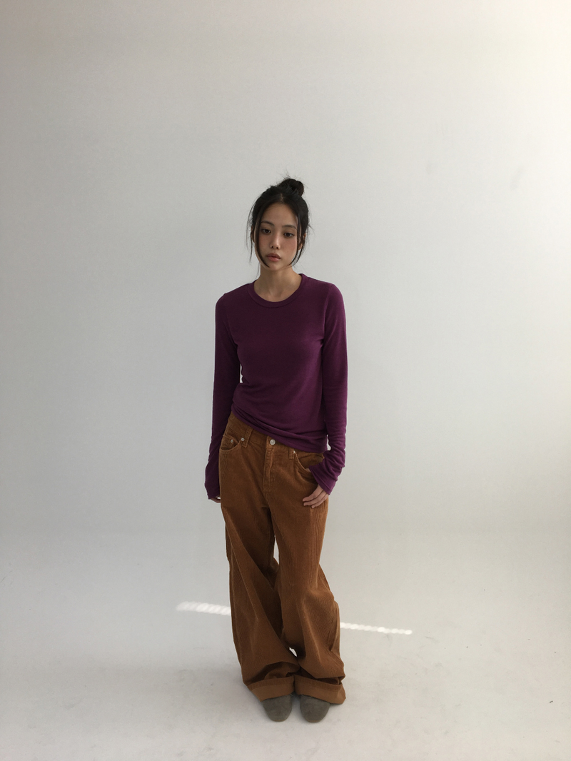 Caramel corduroy pants (3color)