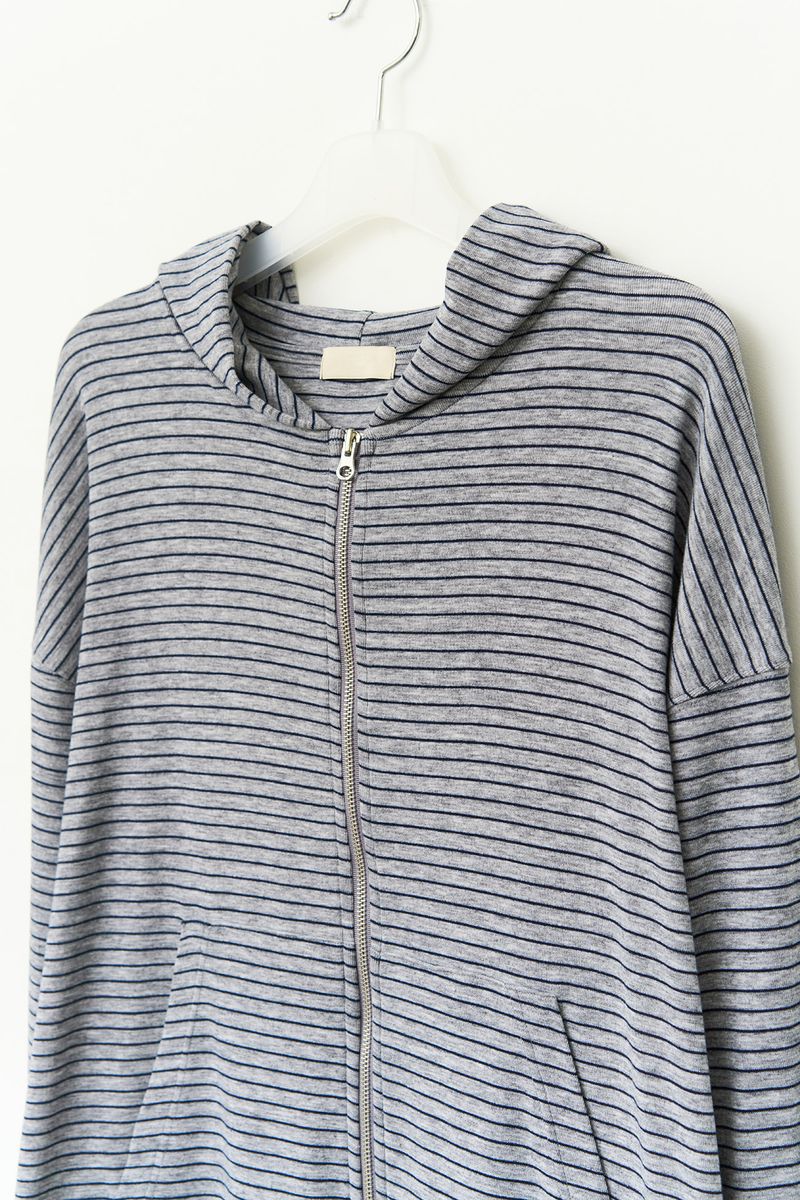 Eha Striped Zip hoodie