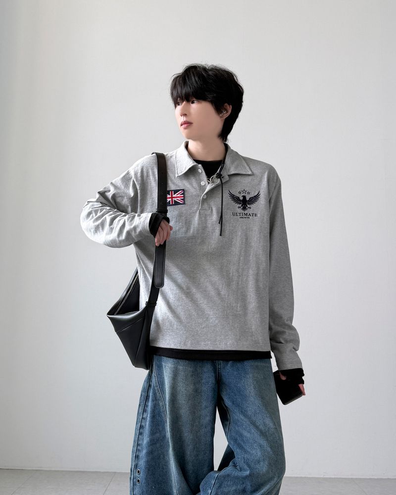 Eagle Stitch Collar T-shirt