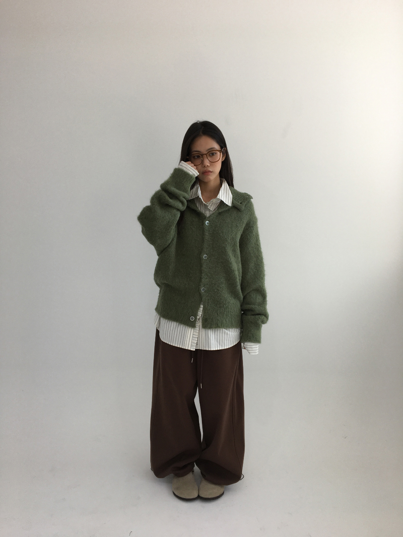 Ondes Frill Placket Shirt (2color)