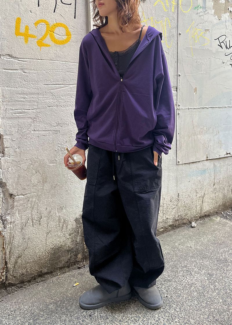 SLEEK HOOD ZIP-UP (3color)