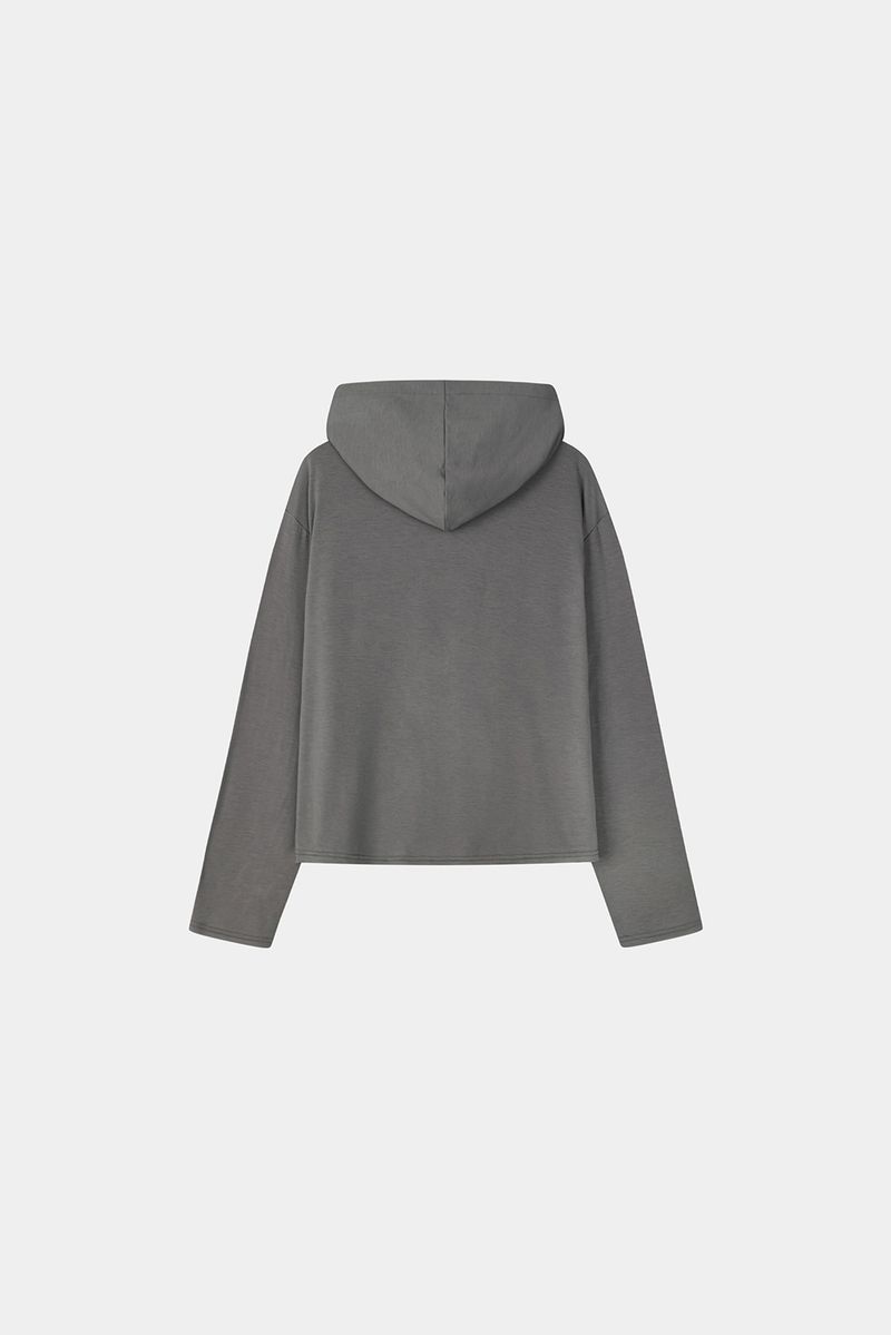 Drape Color Hoodie Zip-up