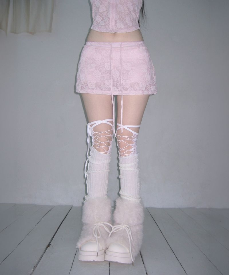 rose lace corset sk (4colors)