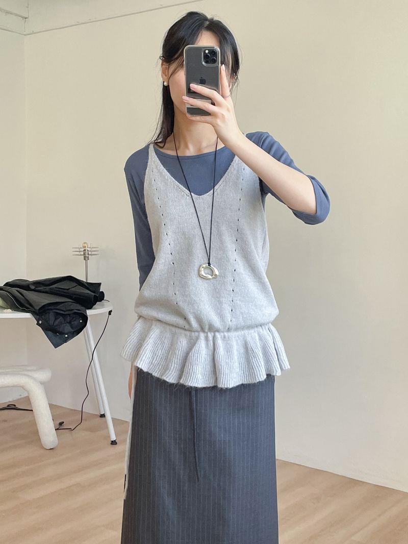INCHANT ME(インチャントミー)の「Clean Boat Neck Three Quarter T-shirt(Tops)」