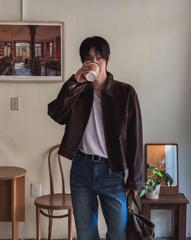 Salton Velvet Suede Zip Crop Blouson