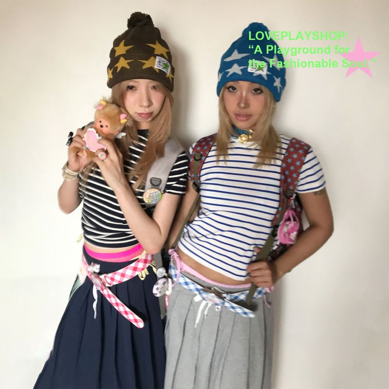 loveplayshop（ラブプレイショップ）の「イスケープパークLoveplayshop 25AWラージヘッドバンドアトモスフィアハットニッテッドキャップ（帽子）」