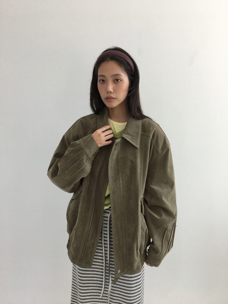 Western Suede Blouson (2color)