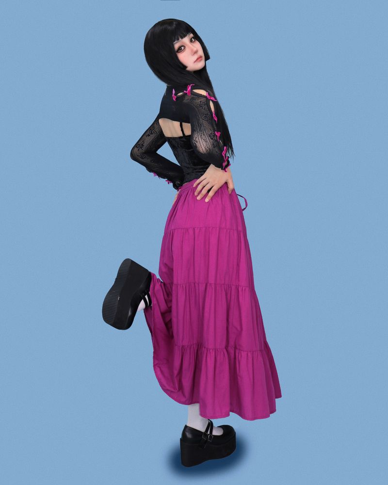 lovely ribbon mesh layered point
