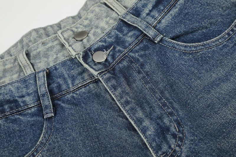 Nova Star Patchwork Balloon Wide Jeans