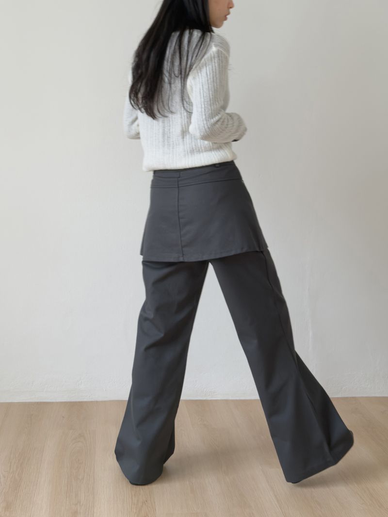 ターンズ レイヤード ブーツカット パンツ