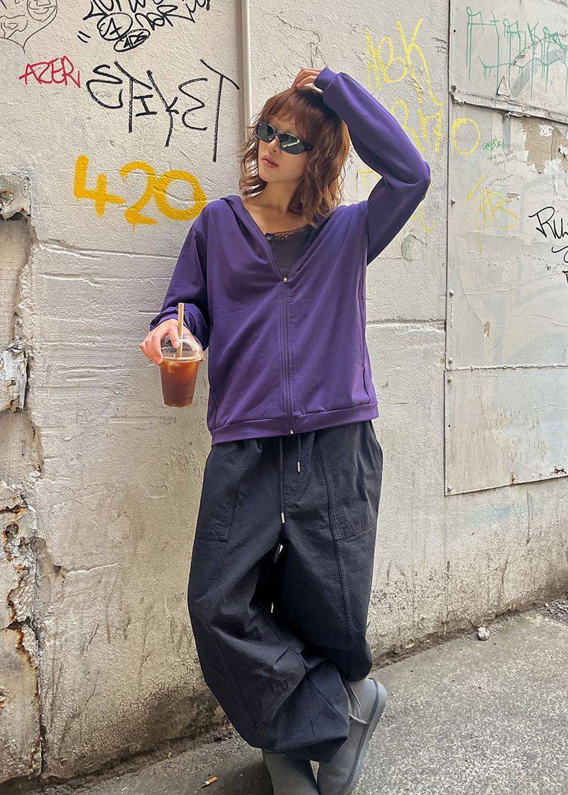 SLEEK HOOD ZIP-UP (3color)