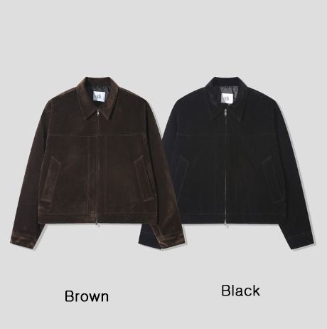 Salton Velvet Suede Zip Crop Blouson