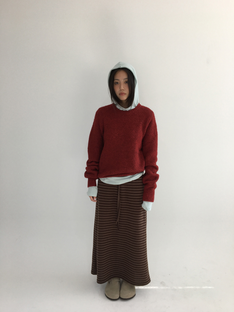 Ready striped long skirt (2color)