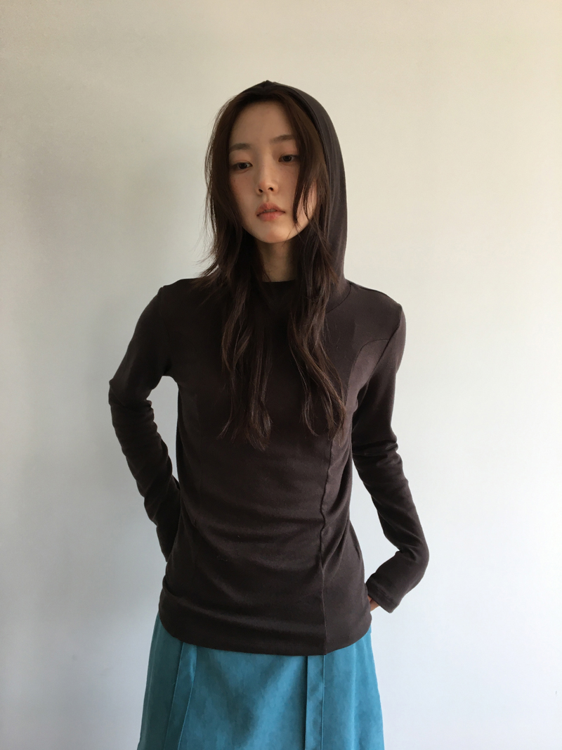 Witty Slim Hooded Long Sleeve (3color)