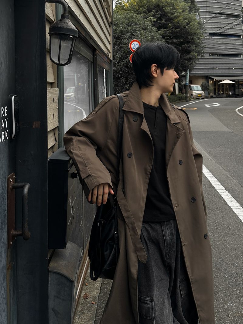 Eden long trench coat