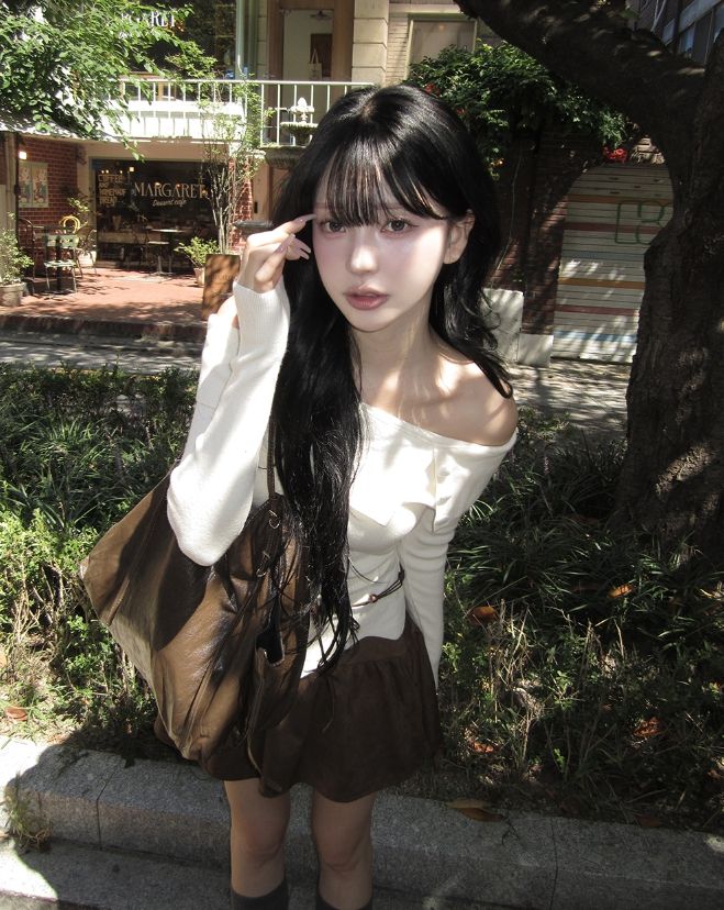 Nico Suede Flare A-line Skirt