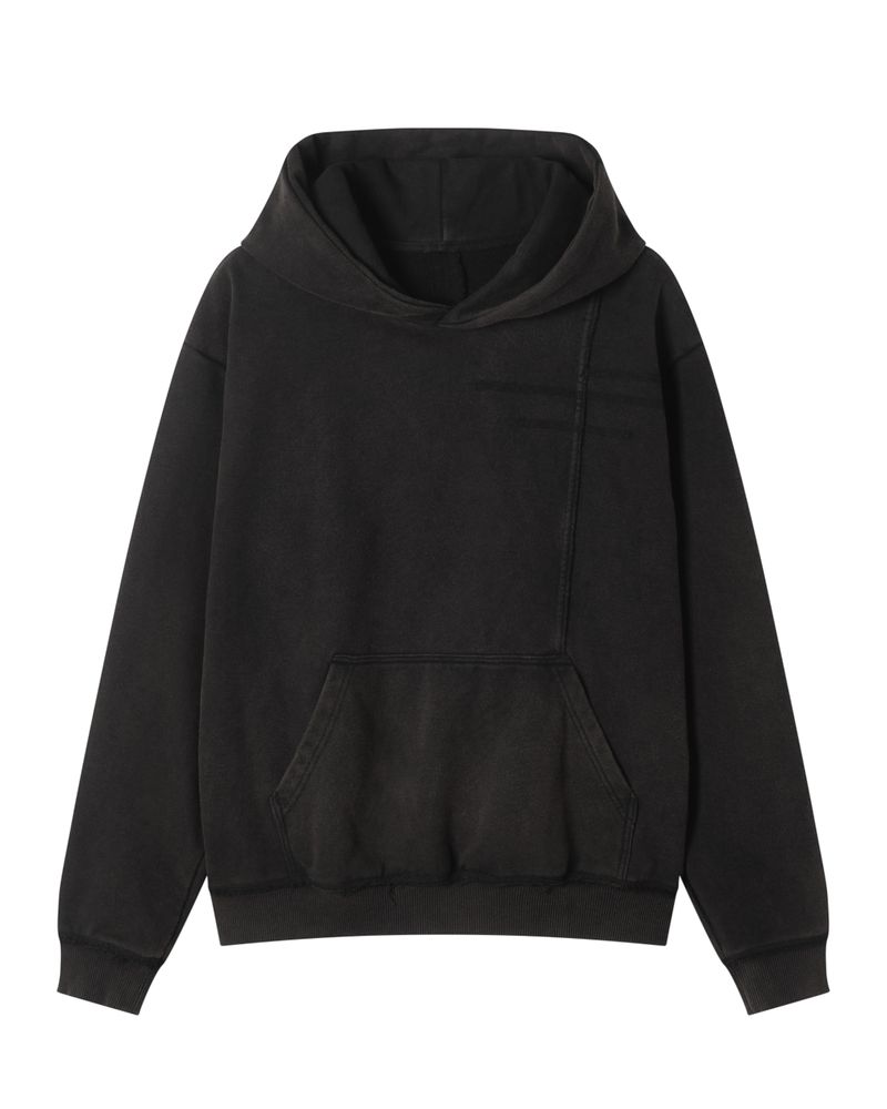 WASHED HOODIE BLACK