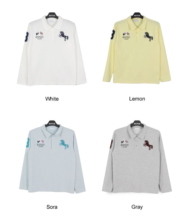 Mayen Horse Graphic Collar Tee