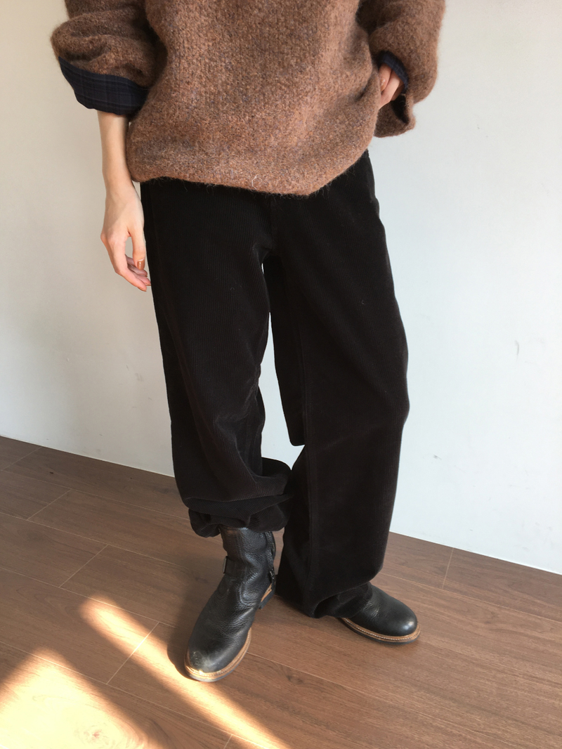 Caramel corduroy pants (3color)