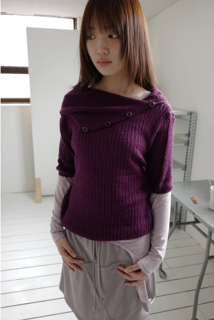 callhag（コールハグ）の「neck button half knit (3c)（Tops）」