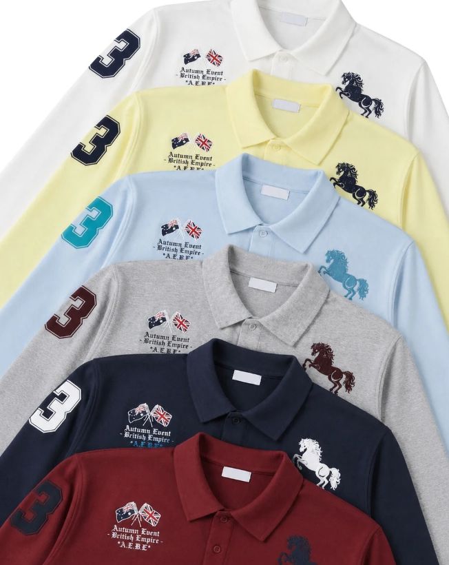Mayen Horse Graphic Collar Tee