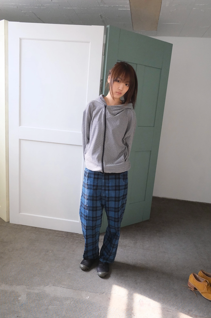 scamp stripe hood zip-up (2c)
